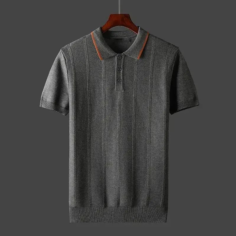 Lorenzo Don Ribbed Polo Shirt