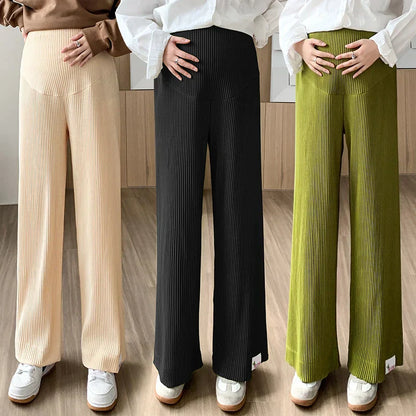 Textured Knit Maternity Pants