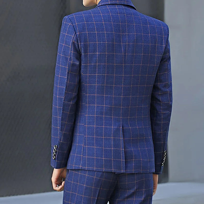 Lucas Bennett Plaid Blazer