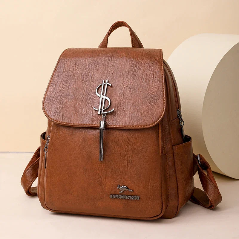 Jessica Woods Leather Backpack
