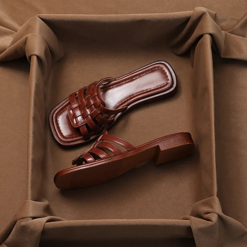 Clara Lay Leather Sandals