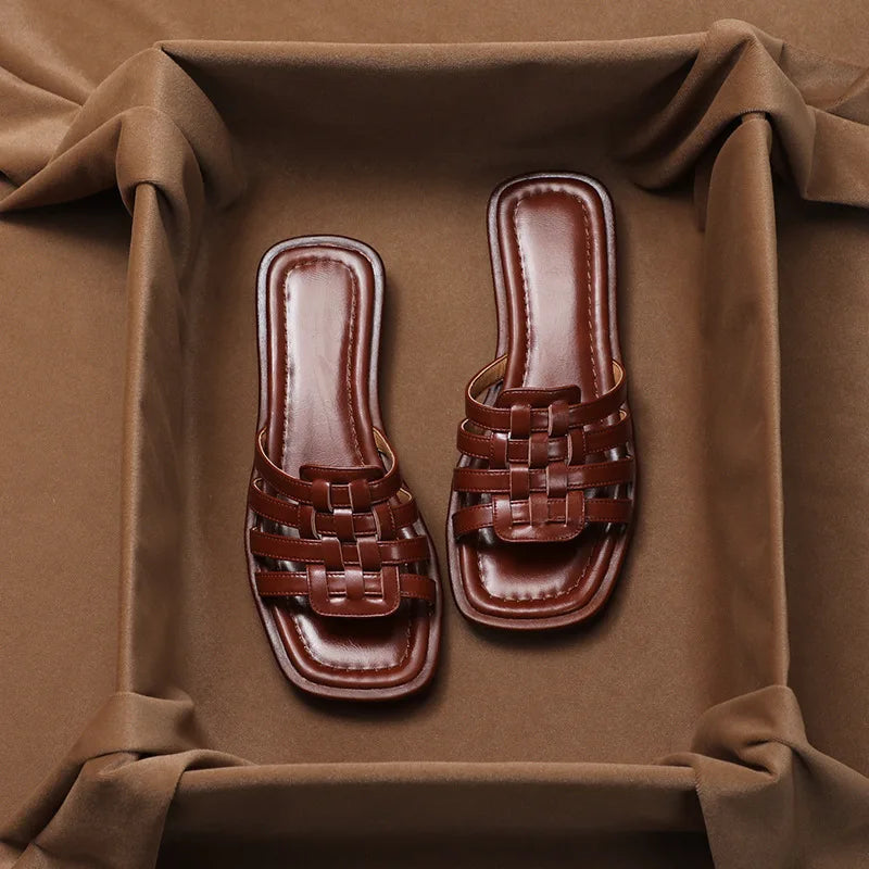 Clara Lay Leather Sandals