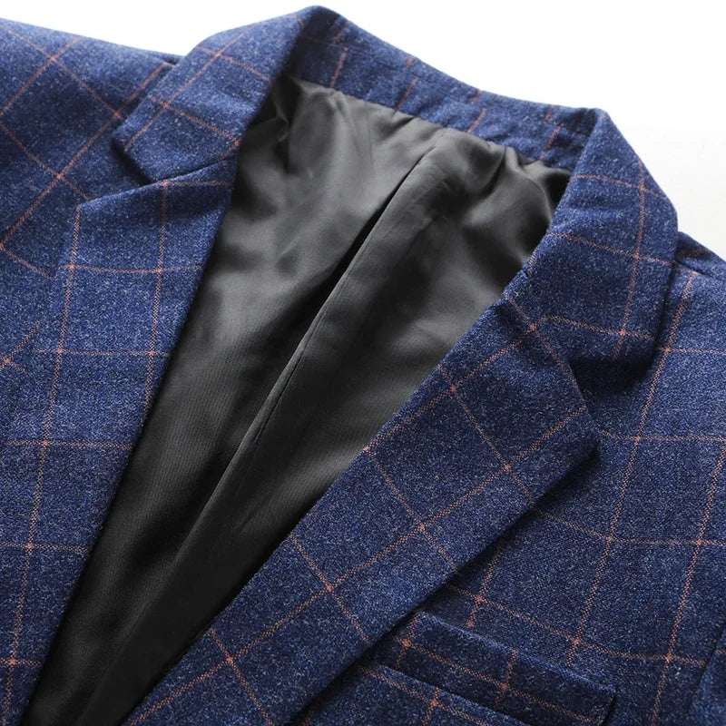 Lucas Bennett Plaid Blazer