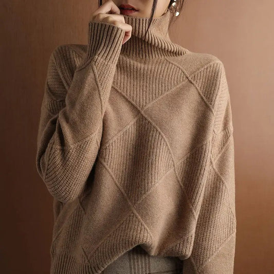 Chic Celine Wool Turtleneck Sweater