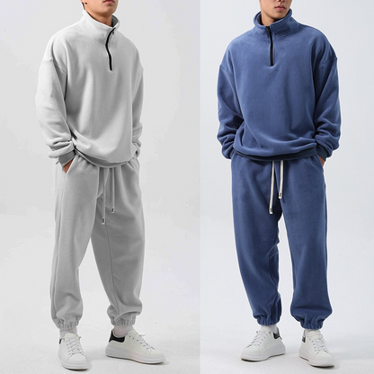 Hype Quarter-Zip Tracksuit Set