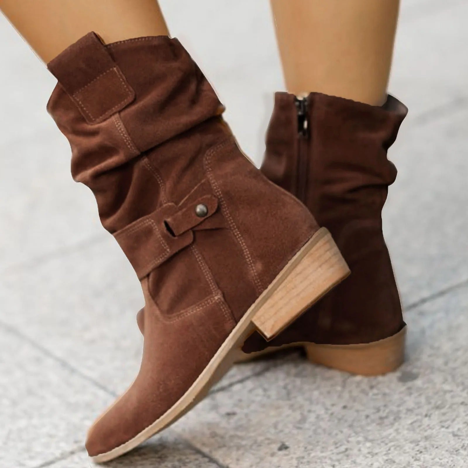 Clara Woods Suede Ankle Boots