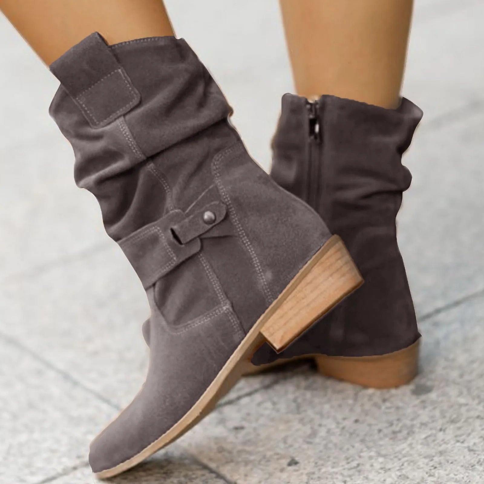Clara Woods Suede Ankle Boots