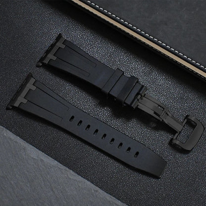 Obsidian Titanium Silicone Apple Watch Band