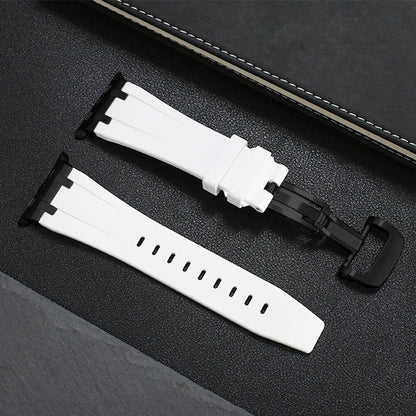 Obsidian Titanium Silicone Apple Watch Band