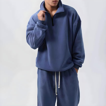 Hype Quarter-Zip Tracksuit Set