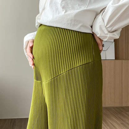 Textured Knit Maternity Pants